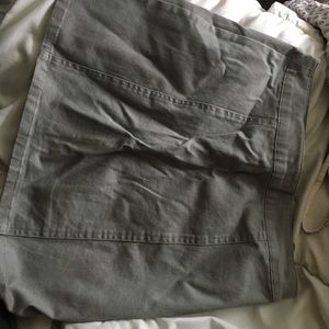 Zip up flare mini skirt